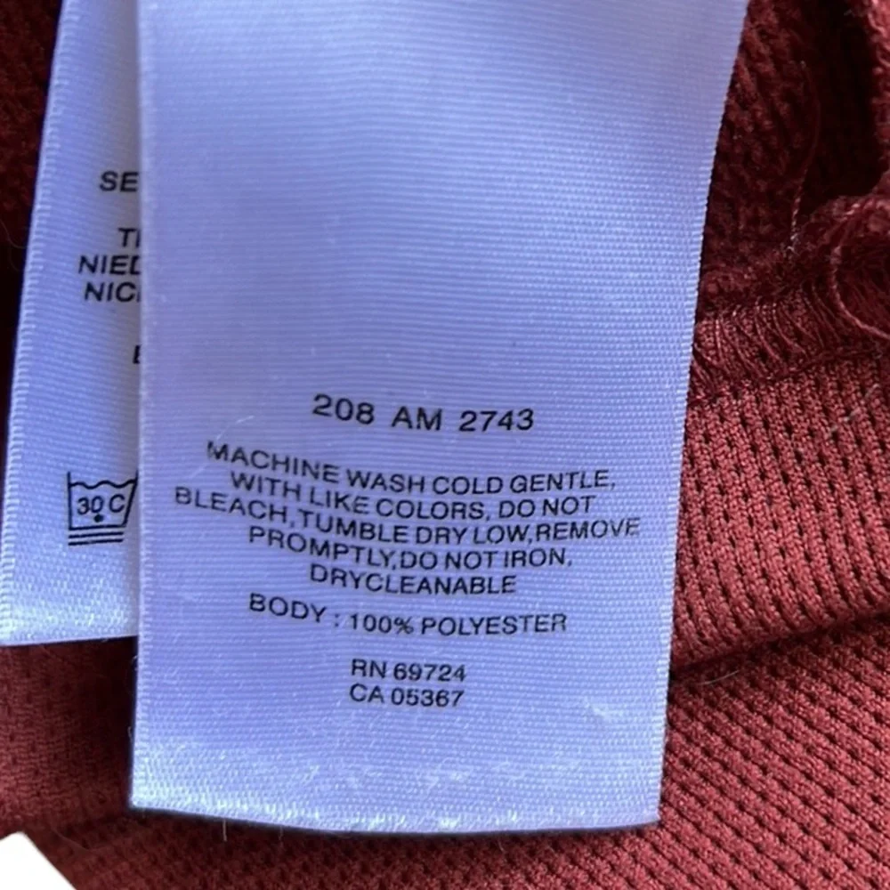 Columbia 1/4 Zip Men's Fleece Lined Pullover Rust/Orange Size Large